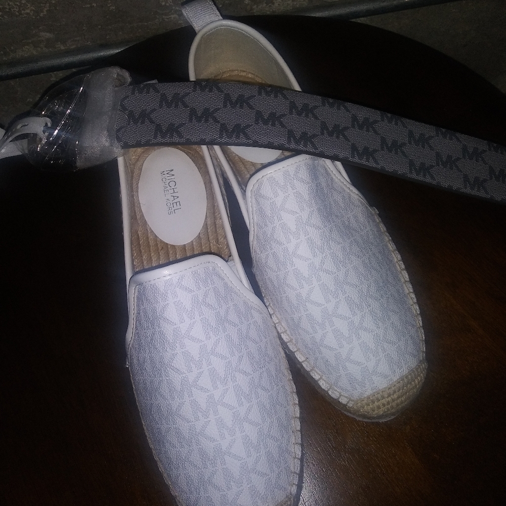 Michael Kors Espadrille shoes and belt